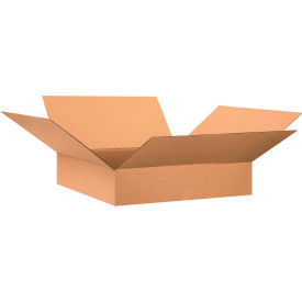 Flat Cardboard Corrugated Boxes, 28"L x 28"W x 6"H, Kraft