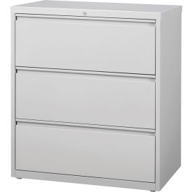36"W 3 Drawer Lateral File Cabinet, Light Gray