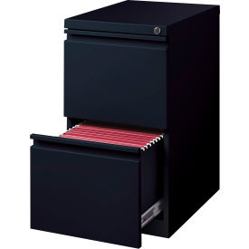 20" Deep File/File Mobile Pedestal - Black