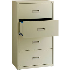 30"W 4 Drawer Lateral File Cabinet, Putty