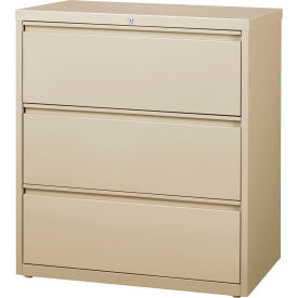 36"W 3 Drawer Lateral File Cabinet, Putty