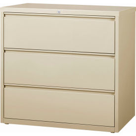 42"W 3 Drawer Lateral File Cabinet, Putty