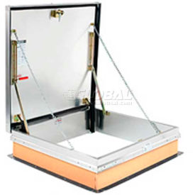 F-40 Roof Hatch w/ Aluminum Cover and Galvanized Curb - 48"x48"