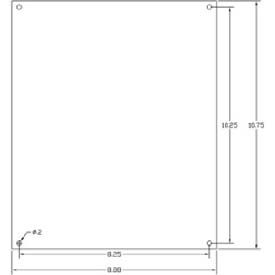 12" X 10" Steel Mounting Plate - Min Qty 9