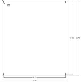 16" X 14" Steel Mounting Plate - Min Qty 5