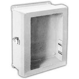 10" X 8" Non-Metallic Enclosure, Bonded Window, Hinge, 1 Padlockable Latch