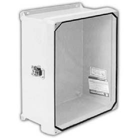 10" X 8" Non-Metallic Enclosure, Clearview Window, Hinge, 1 Twist Latch