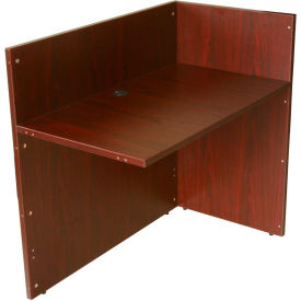 Reception Desk Return Shell - 42" - Mahogany