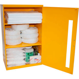 Wall Mount Spill Containment Cabinet, X-Large, 24"W x 12"D x 35"H, Oil Only