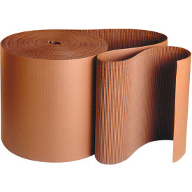 Singleface Corrugated Roll, A Flute, 6"W x 250L, Kraft, 1 Roll