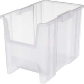 Plastic Stack-N-Store Bin, 17-1/2"L x 10-7/8"W x 12-1/2"H, Clear