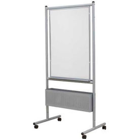 Nest Easel - Silver Frame with Porcelain Steel Markerboard