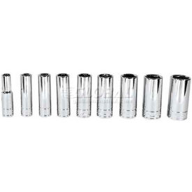 Chrome Socket, 3/8" Drive, 6 Point, 3/4", Deep