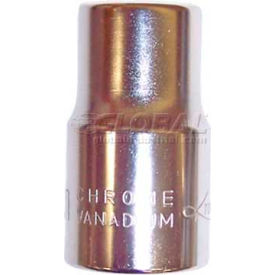 Chrome Socket, 3/8" Drive, 12 Point, 10mm, Short