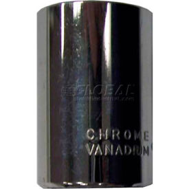 Chrome Socket, 3/8" Drive, 12 Point, 9/16", Short