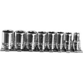 Chrome Socket, 1/4" Drive, 10mm, Short