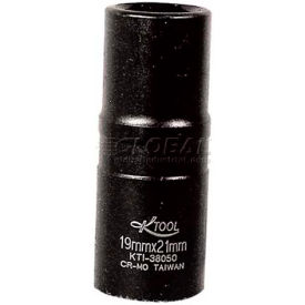 Impact Socket, 1/2" Drive, 19mm & 21mm 6 Point, Flip Socket