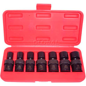 Impact Socket, 1/2" Drive, 3/4", 6 Point, Flex, Short