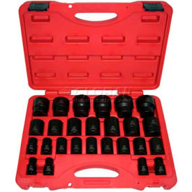Impact Socket, 1/2" Drive, 32 mm, 6 Point, Short