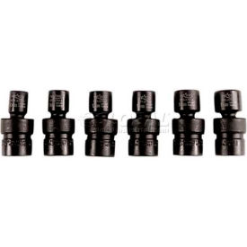 Metric Impact Flex Socket Set, 3/8" Drive, 6 Point, Short, 10 Piece