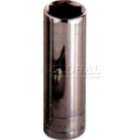 Chrome Socket, 1/2" Drive, 6 Point, 11mm, Deep