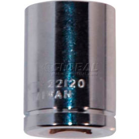 Chrome Socket, 3/8" Drive, 5/8", 6 Point, Short
