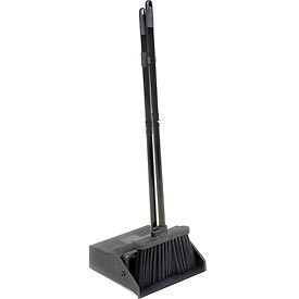Duo-Pan Dustpan And Lobby Broom 36", Black