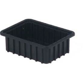 ESD-Safe Divider Box, 10-13/16"L x 8-5/16"W x 3-1/2"H, Black, Polypropylene
