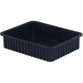ESD-Safe Divider Box, 22-13/32"L x 17-13/32"W x 5"H, Black, Polypropylene