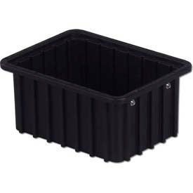 ESD-Safe Divider Box, 10-13/16"L x 8-5/16"W x 5"H, Black, Polypropylene