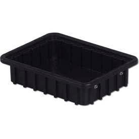 ESD-Safe Divider Box, 10-13/16"L x 8-5/16"W x 2-1/2"H, Black, Polypropylene
