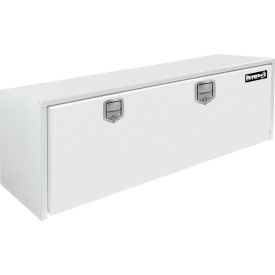 Underbody Truck Box w/ Stainless Steel Rotary Paddle - White 18x18x48