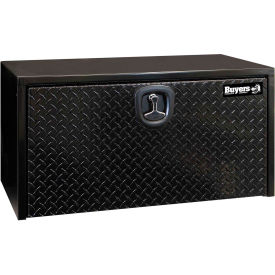 Underbody Truck Box W/ Diamond Tread Aluminum Door - Black 18x18x24