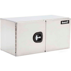 Smooth Aluminum Underbody Truck Box w/ Double Barn Door - 24x24x36