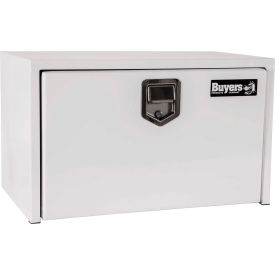 Underbody Truck Box w/ Stainless Steel Rotary Paddle - White 18x18x24
