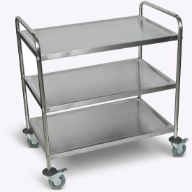 Stainless Steel Transport Cart, 200 lb. Capacity, 33-1/2"L x 21"W x 37"H