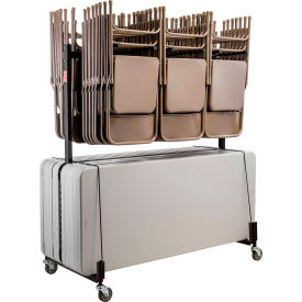 Chair and Table Cart - Double Tier - Holds 42 Chairs & 8-10 Tables