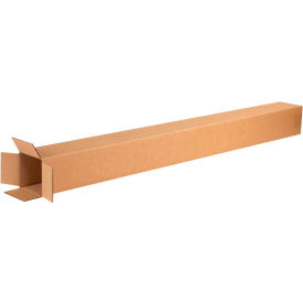 Tall Cardboard Corrugated Boxes, 4"L x 4"W x 48"H, Kraft