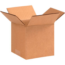 Cube Cardboard Corrugated Boxes, 5"L x 5"W x 5"H, Kraft