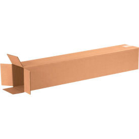 Tall Cardboard Corrugated Boxes, 6"L x 6"W x 36"H, Kraft