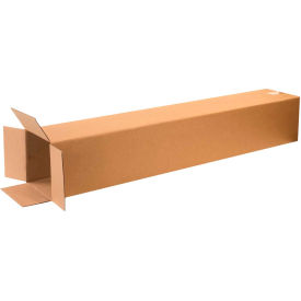 Tall Cardboard Corrugated Boxes, 8"L x 8"W x 48"H, Kraft