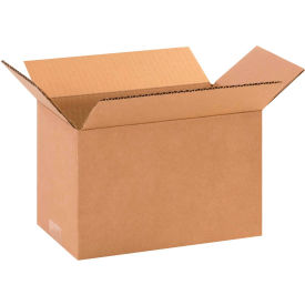 Long Cardboard Corrugated Boxes, 10"L x 6"W x 6"H, Kraft