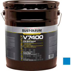 V7400 Series 340 VOC DTM Alkyd Enamel, Safety Blue 5 Gallon Pail