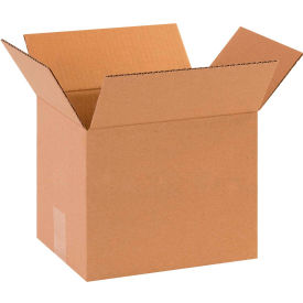 Cardboard Corrugated Boxes, 10"L x 8"W x 8"H, Kraft