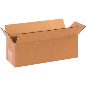 Long Cardboard Corrugated Boxes, 12"L x 4"W x 4"H, Kraft