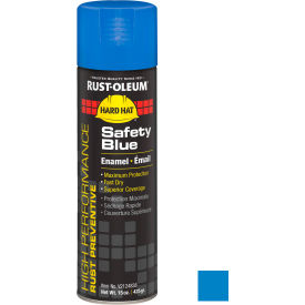High Performance V2100 Rust Preventive Enamel Aerosol, Safety Blue, 15 oz.