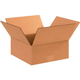 Flat Cardboard Corrugated Boxes, 12"L x 12"W x 5"H, Kraft
