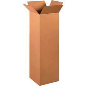 Tall Cardboard Corrugated Boxes, 12"L x 12"W x 40"H, Kraft