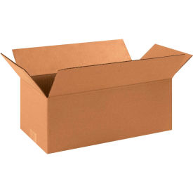 Long Cardboard Corrugated Boxes, 16"L x 8"W x 6"H, Kraft