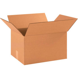 Cardboard Corrugated Boxes, 16-1/4"L x 12-1/4"W x 9-5/16"H, Kraft
